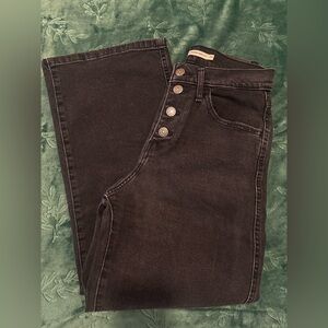 Levi's Black Flare & Wide Leg Jeans